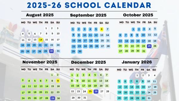 AIS New Academic Session 2025-2026 Calender